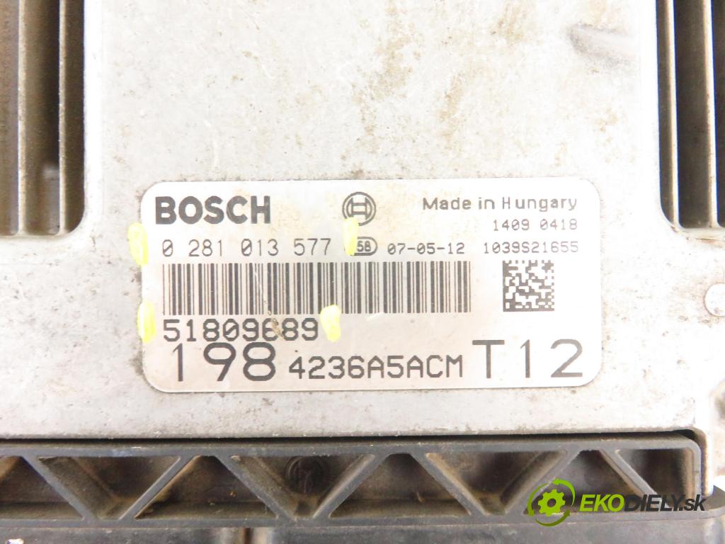 FIAT BRAVO II (198_) HB 2008 88,00 1.9 D Multijet - 192 A8.000 1910,00 Riadiaca jednotka Motor 51809689 ; 0281013577