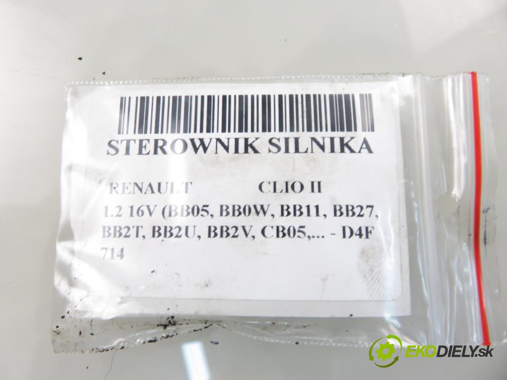 RENAULT CLIO II (BB_, CB_) HB 2002 55,00 1.2 16V (BB05, BB0W, BB11, BB27, BB2T, BB2U, BB2V, 1149,00 Riadiaca jednotka Motor 8200153834 ; 8200187028