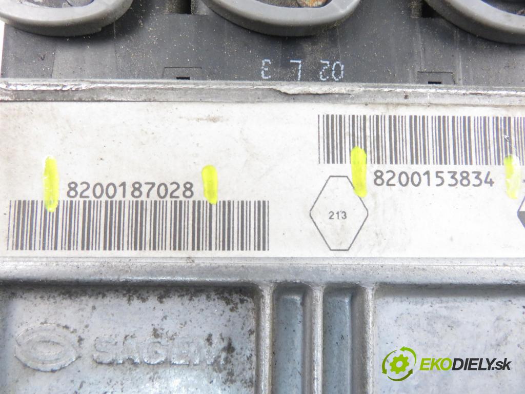 RENAULT CLIO II (BB_, CB_) HB 2002 55,00 1.2 16V (BB05, BB0W, BB11, BB27, BB2T, BB2U, BB2V, 1149,00 Riadiaca jednotka Motor 8200153834 ; 8200187028
