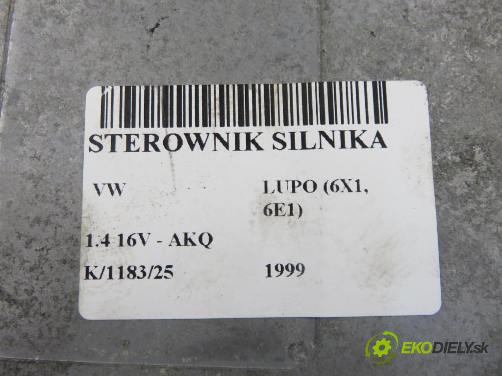 VW LUPO (6X1, 6E1) HB 1999 55,00 1.4 16V - AKQ 1390,00 Riadiaca jednotka Motor 036906014CB ; 6160041309 ; IAW4AVV8