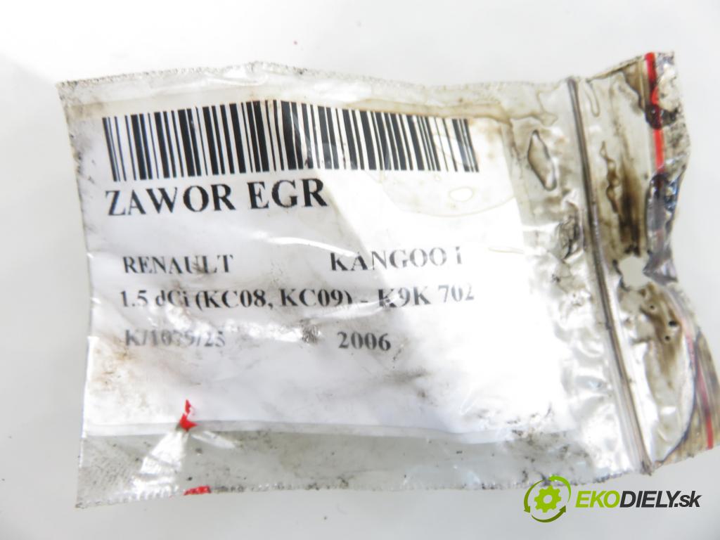 RENAULT KANGOO (KC0/1_) KOMBIVAN 2006 60,00 1.5 dCi 80 - K9K 702 1461,00 VENTIL: EGR 72281860 ; 7700107471 ; 8200656008