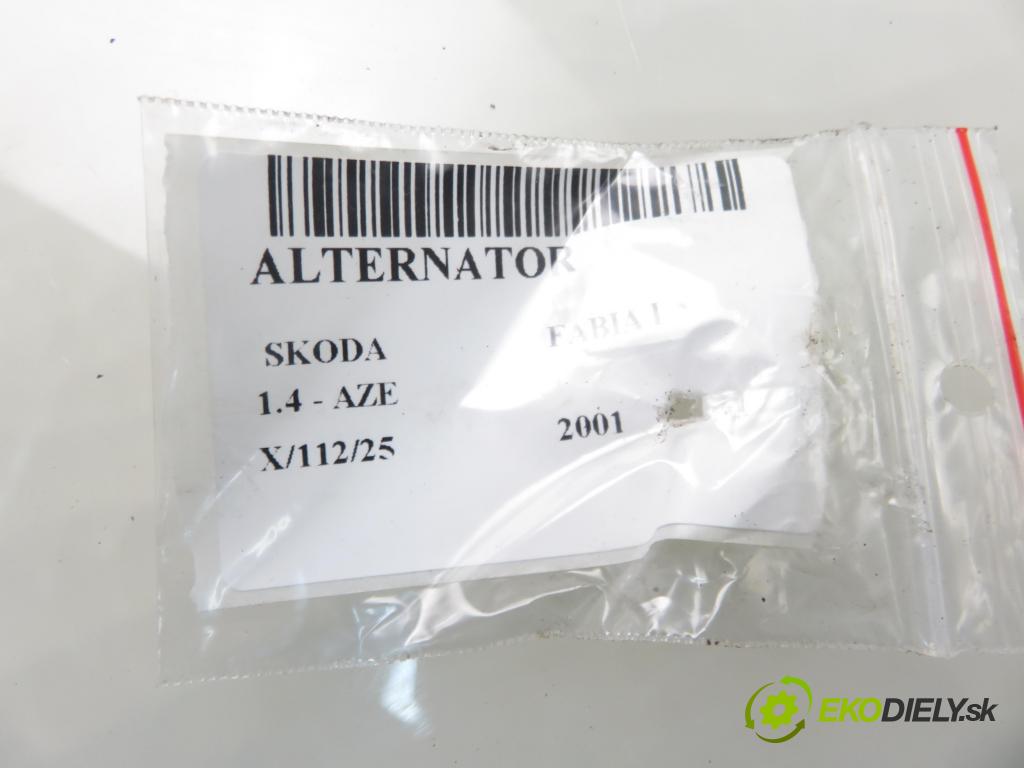 SKODA FABIA I (6Y2) HB 2001 44,00 1.4 MPi 60 - AZE 1397,00 Alternátor 047903015Q ; 0124315014 (Alternátor)