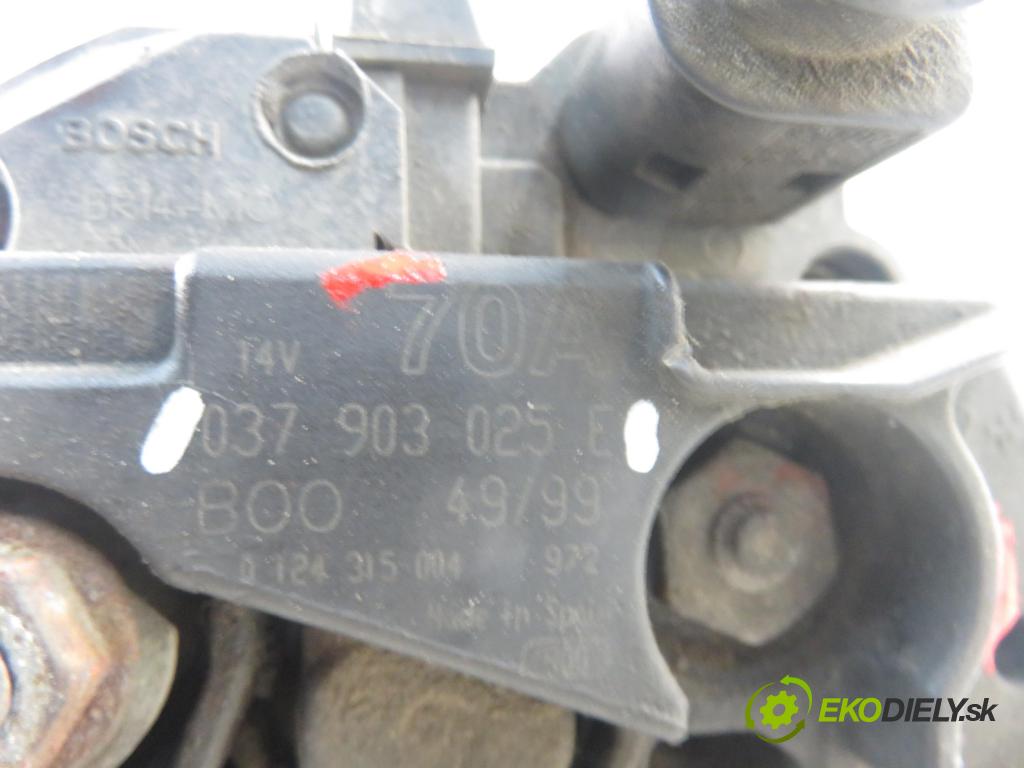 SKODA OCTAVIA I (1U2) LIFTBACK 2000 55,00 1.6 - AEE 1598,00 Alternátor 037903025E (Alternátor)