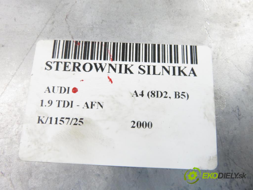 AUDI A4 (8D2, B5) SEDAN 2000 81,00 1.9 TDI 110 - AFN 1896,00 Riadiaca jednotka Motor 038906018EK ; 0281001961