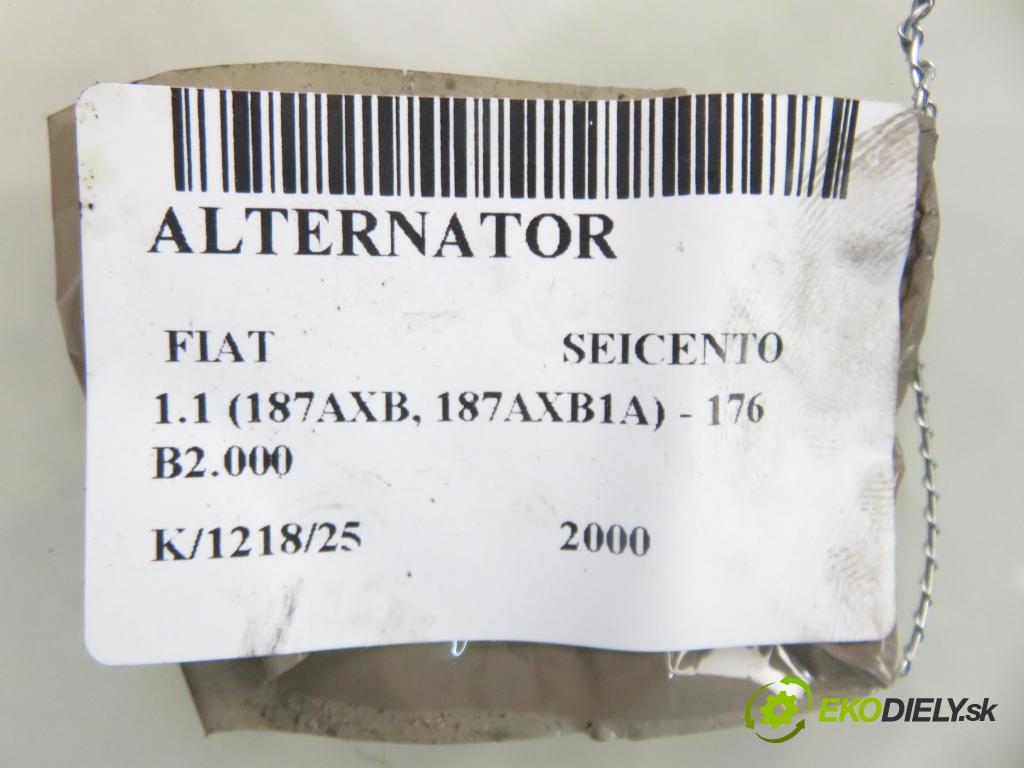 FIAT SEICENTO / 600 (187_) HB 2000 40,00 1.1 54 - 176 B2.000 1108,00 Alternátor 63321173 (Alternátor)