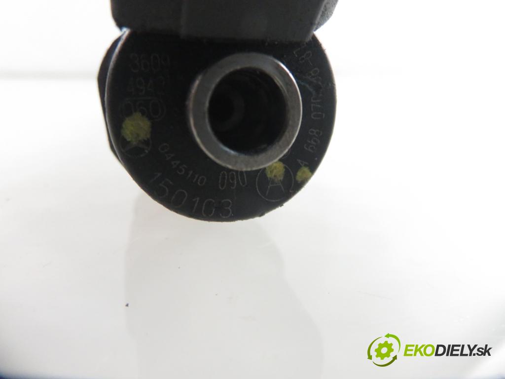 MERCEDES-BENZ KLASA A (W168) HB 2002 70,00 A 170 CDI 95 - OM 668.942 1689,00 vstrekovač 0445110090 ; 6680700887 (Vstrekovač paliva)