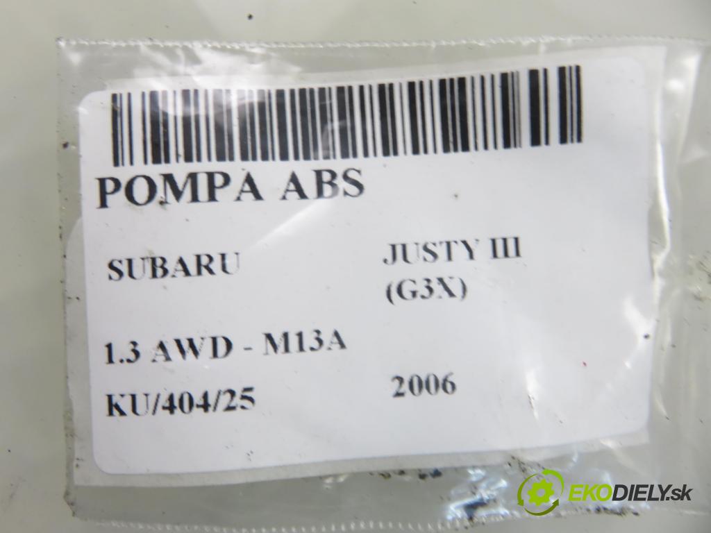SUBARU JUSTY III (G3X) HB 2006 69,00 1.3 AWD - M13A 1328,00 pumpa ABS 5WK84117 ; 5611086G11 ; 06210200714 (Pumpa ABS)