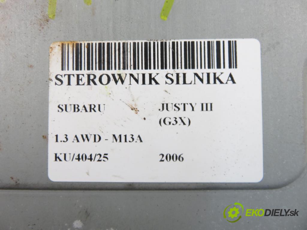 SUBARU JUSTY III (G3X) HB 2006 69,00 1.3 AWD 94 - M13A 1328,00 Riadiaca jednotka Motor 3392086G1