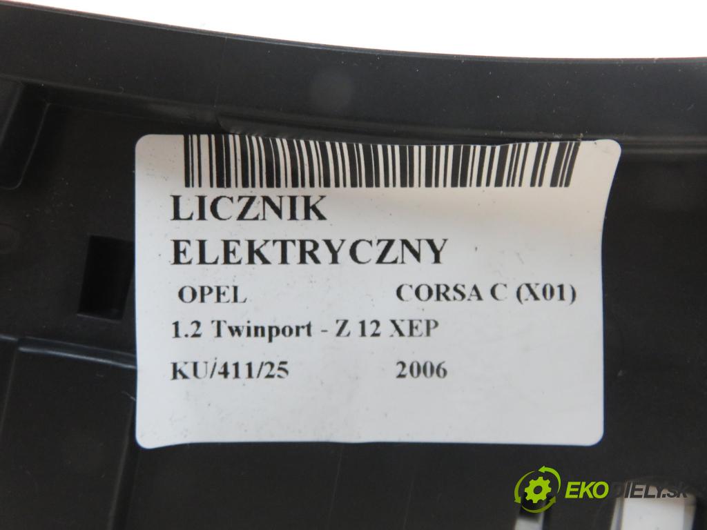 OPEL CORSA C (X01) HB 2006 59,00 1.2 16V Twinport 80 - Z 12 XEP 1229,00 prístrojovka elektrický 13173357WL