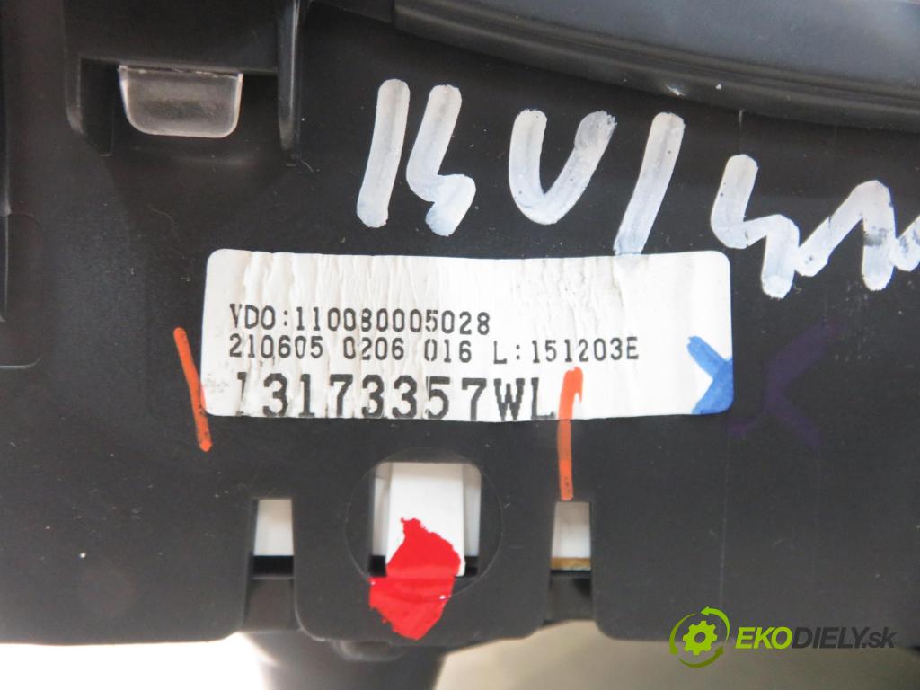 OPEL CORSA C (X01) HB 2006 59,00 1.2 16V Twinport 80 - Z 12 XEP 1229,00 prístrojovka elektrický 13173357WL