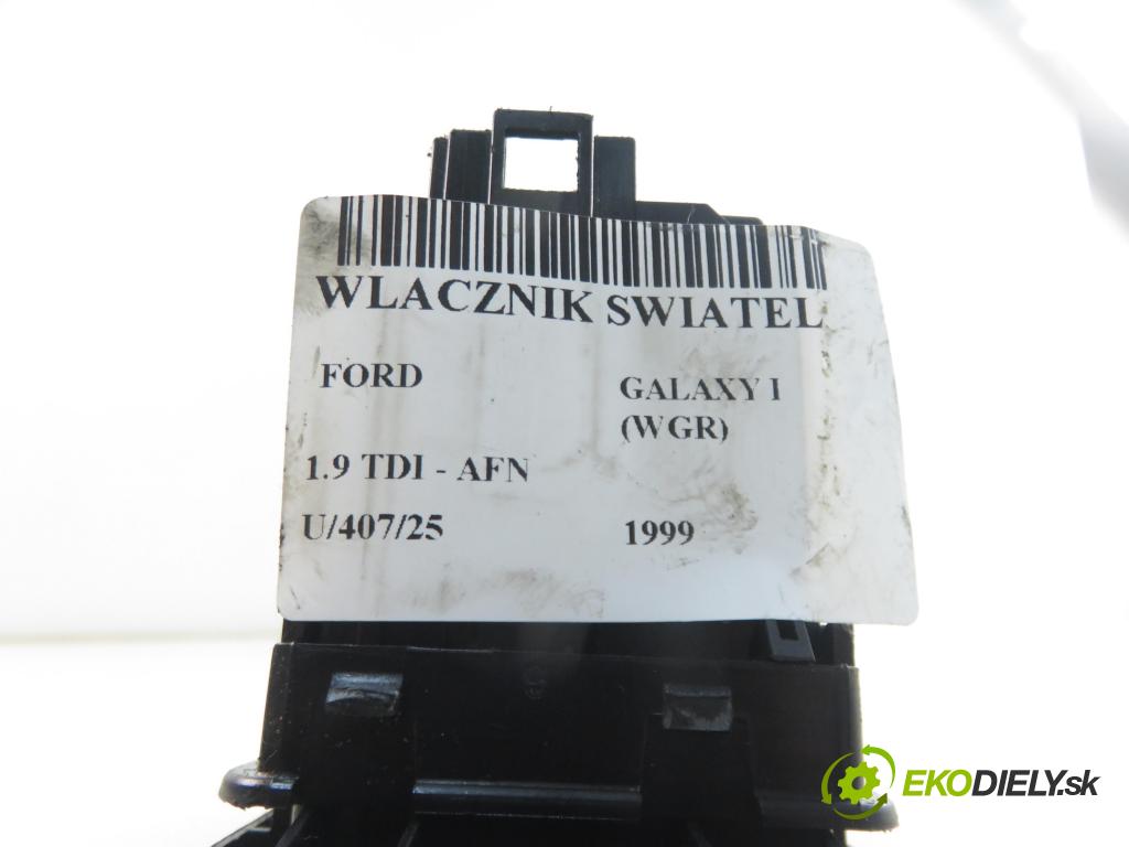 FORD GALAXY (WGR) MINIVAN 1999 81,00 1.9 TDI 110 - AFN 1896,00 přepínač světla 7M1941531M ; 95VW13K196BCW ; 96504051507