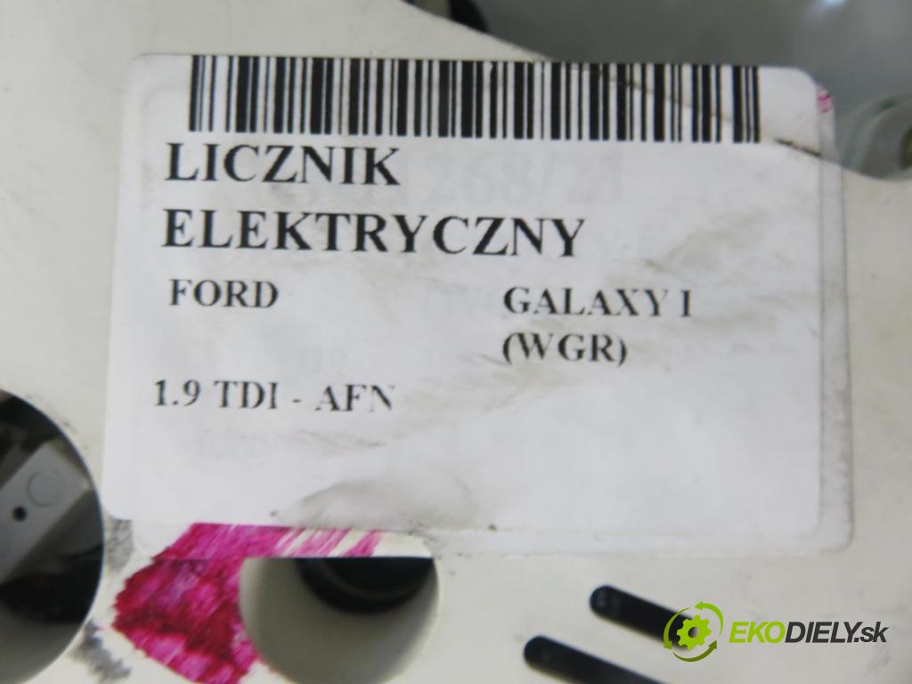 FORD GALAXY (WGR) MINIVAN 1999 81,00 1.9 TDI 110 - AFN 1896,00 prístrojovka elektrický 7M0919863 ; 95VW10849DE