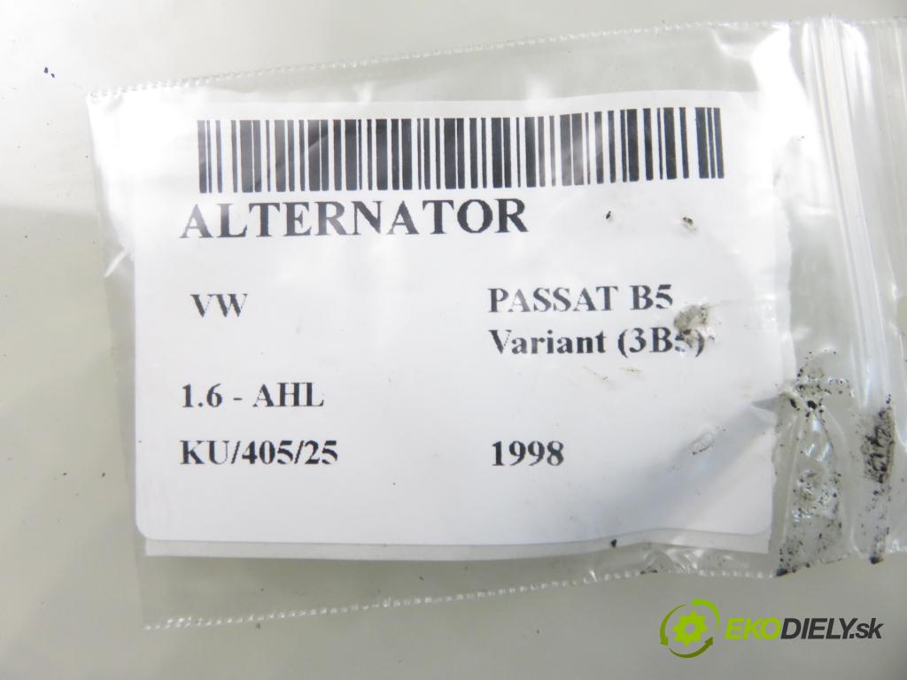 VW PASSAT B5 Variant (3B5) KOMBI 1998 74,00 1.6 - AHL 1595,00 Alternátor  (Alternátor)