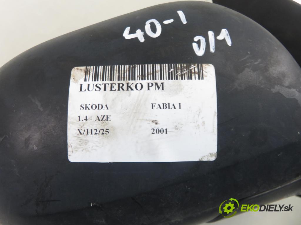 SKODA FABIA I (6Y2) HB 2001 44,00 1.4 MPi 60 - AZE 1397,00 Spätné zrkadlo PM