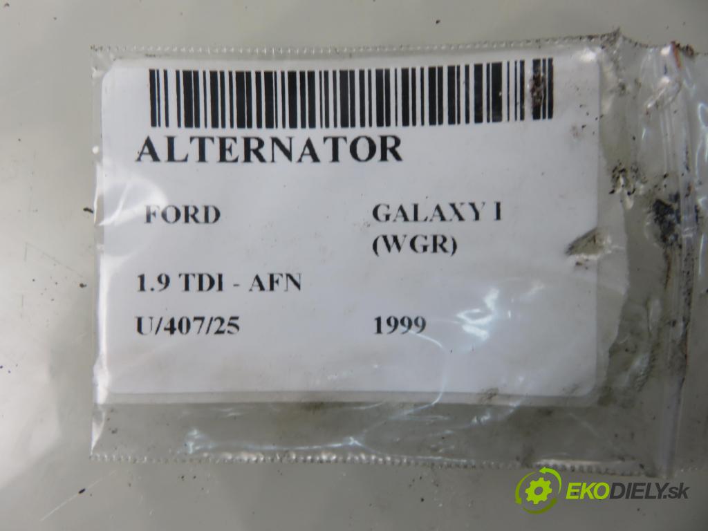 FORD GALAXY (WGR) MINIVAN 1999 81,00 1.9 TDI 110 - AFN 1896,00 Alternátor 028903026G ; 0123515020 (Alternátor)