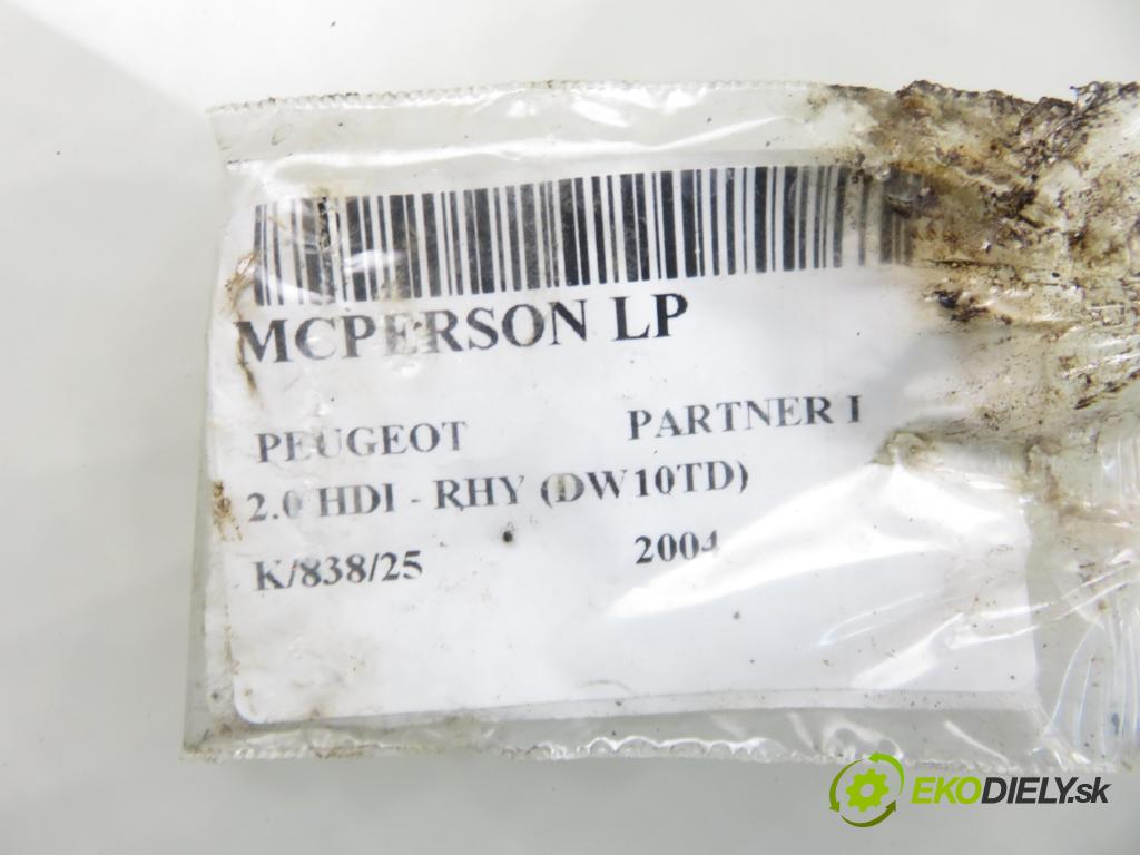 PEUGEOT PARTNER Combispace (5F) KOMBIVAN 2004 66,00 2.0 HDI - RHY (DW10TD) 1997,00 MCPERSON LP 