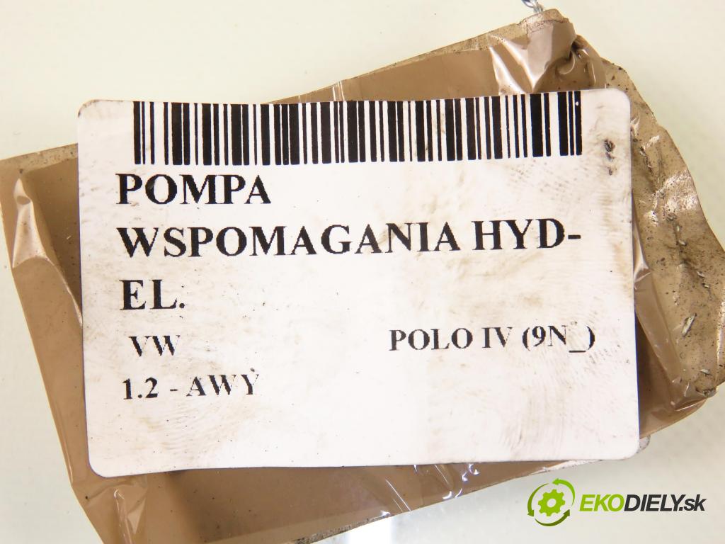 VW POLO (9N_) HB 2003 40,00 1.2 6V 54 - AWY 1198,00 Pumpa servočerpadlo 6Q0423156S