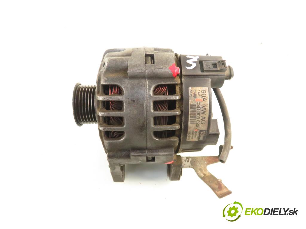 VW POLO (9N_) HB 2003 40,00 1.2 6V 54 - AWY 1198,00 Alternátor 03D903025J ; SG9B057 (Alternátor)