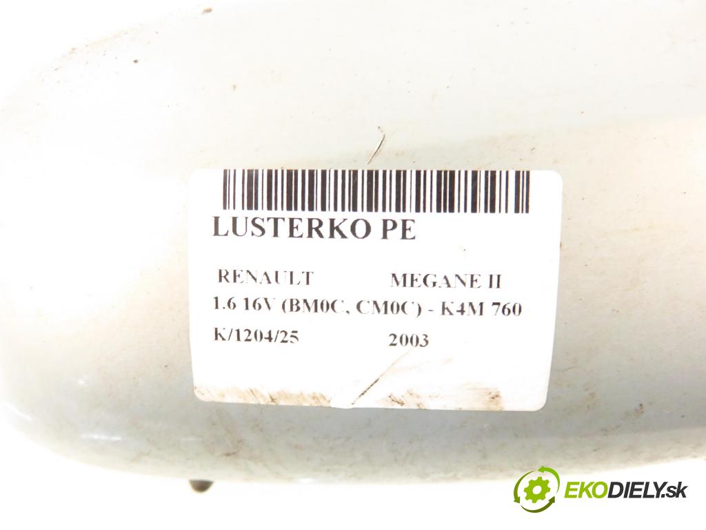 RENAULT MEGANE II (BM0/1_, CM0/1_) HB 2003 83,00 1.6 16V 113 - K4M 760 1598,00 zpětné zrcátko