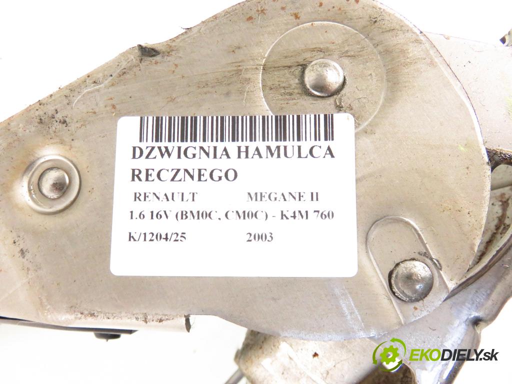 RENAULT MEGANE II (BM0/1_, CM0/1_) HB 2003 83,00 1.6 16V 113 - K4M 760 1598,00 PÁKA: brzdy MANUÁL 8200273003