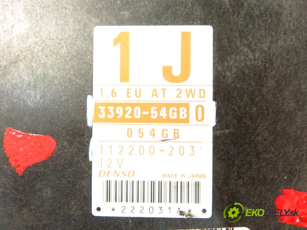 SUZUKI LIANA (ER) HB 2002 76,00 1.6 - M16A 1586,00 Riadiaca jednotka Motor 3392054GB0 ; 1122002031
