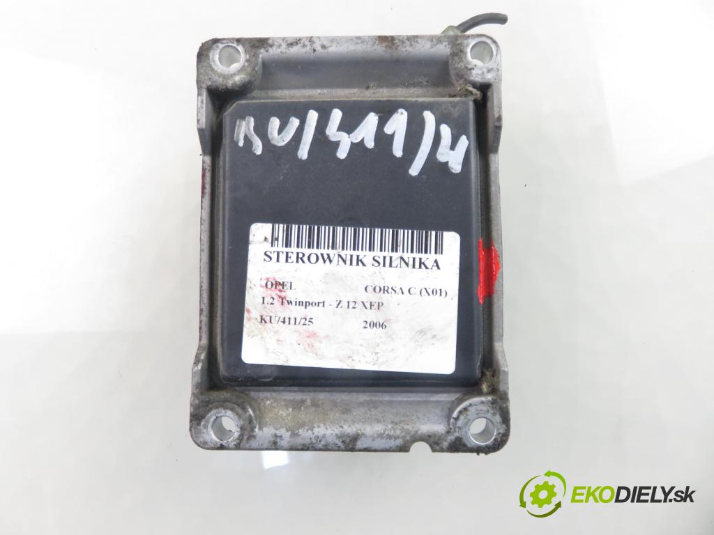 OPEL CORSA C (X01) HB 2006 59,00 1.2 16V Twinport 80 - Z 12 XEP 1229,00 Riadiaca jednotka Motor 0261208253 ; 55352622