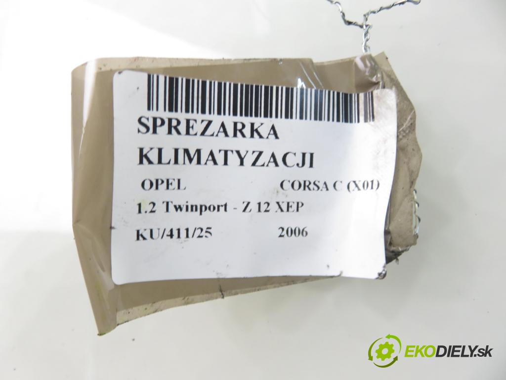 OPEL CORSA C (X01) HB 2006 59,00 1.2 16V Twinport 80 - Z 12 XEP 1229,00 KOMPRESOR: klimatizace 24461719 (Kompresor klimatizace)
