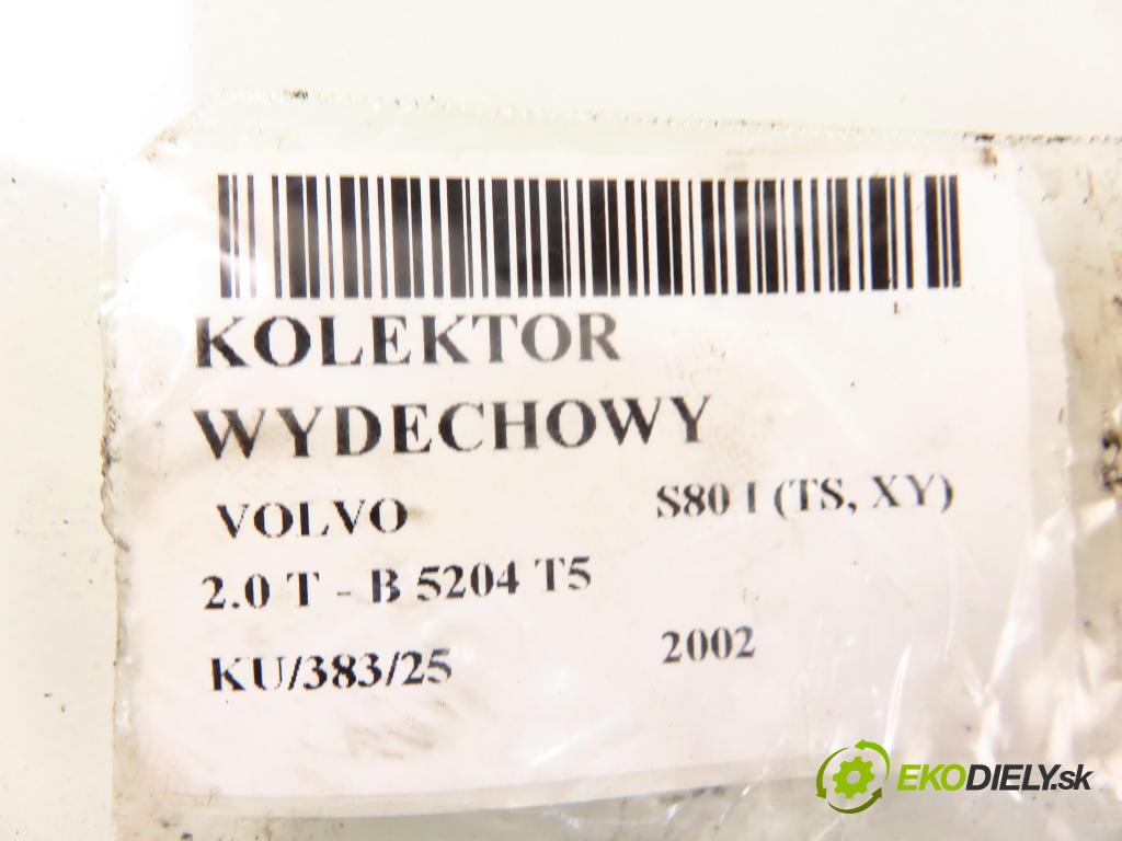 VOLVO S80 I (TS, XY) SEDAN 2002 132,00 2.0 T - B 5204 T5 1984,00 potrubí VYČERPAT: 9207688 (Výfukové potrubí)