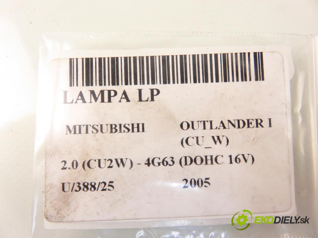 MITSUBISHI OUTLANDER I (CU_W) SUV 2005 100,00 2.0 (CU2W) - 4G63 (DOHC 16V) 1997,00 Svetlo LP P4323L ; P4326L