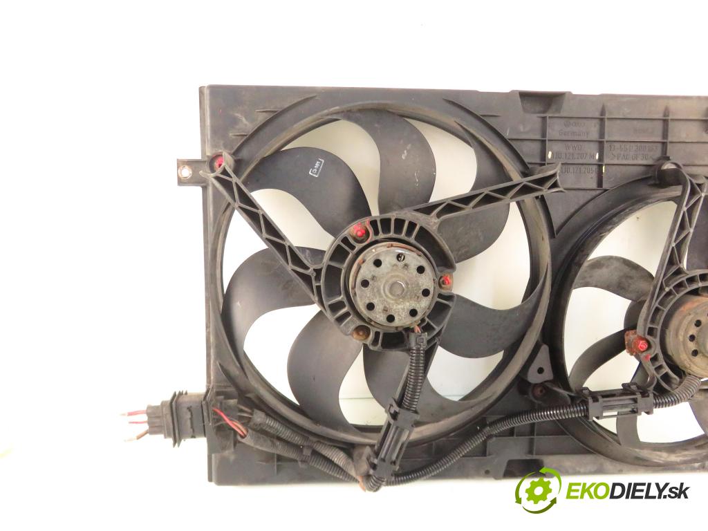 AUDI A3 (8L1) HB 2002 75,00 1.6 8V 102 - BFQ 1595,00 ventilátor chladič PODNEBÍ / VODA 1J0121207M ; 1J0121205B