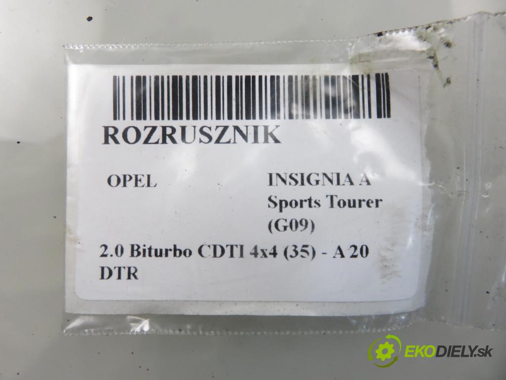 OPEL INSIGNIA A Sports Tourer (G09) KOMBI 2013 0,00 2.0 Biturbo CDTI 4x4 (35) - A 20 DTR 1956,00 Štartér 55585237 ; M001T30073 (Štartér)