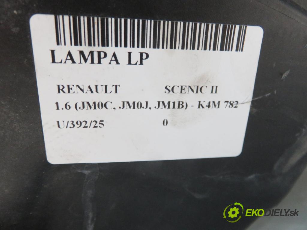 RENAULT SCENIC II (JM0/1_) MINIVAN 2005 83,00 1.6 (JM0C, JM0J, JM1B) - K4M 782 1598,00 Svetlo LP