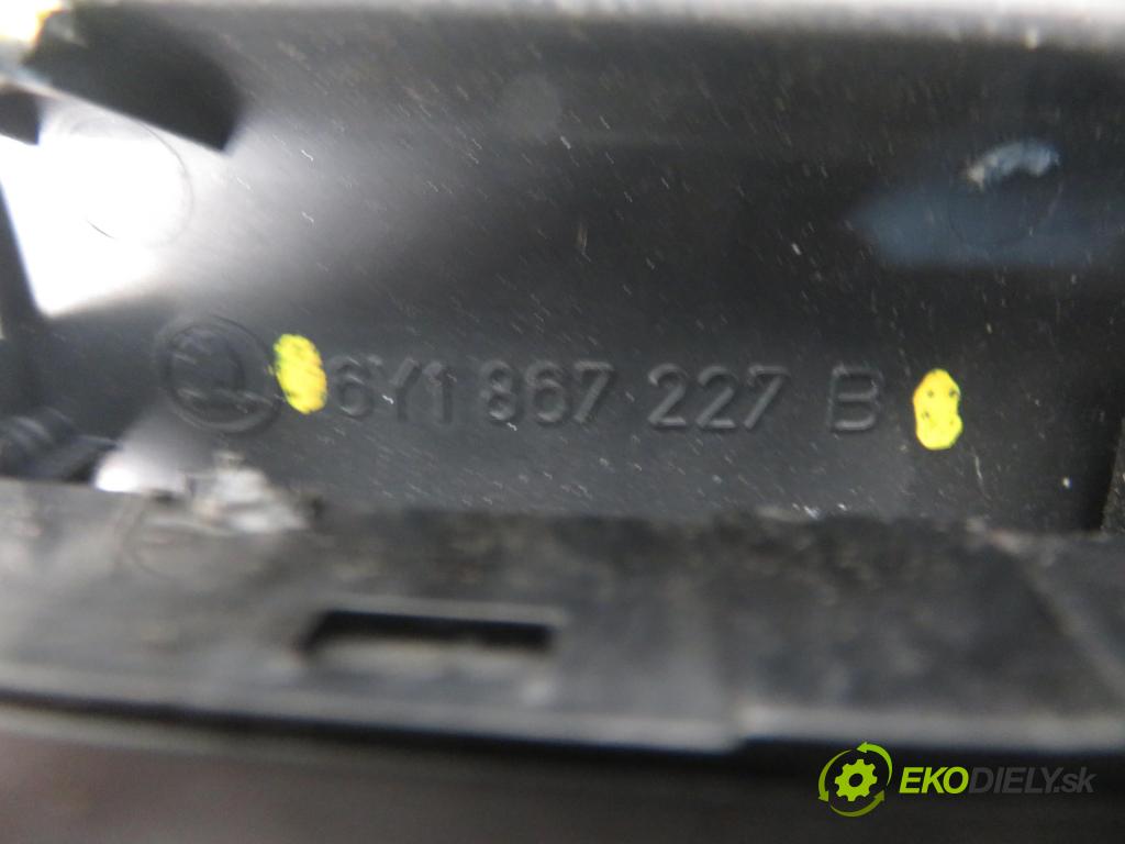 SKODA FABIA I (6Y2) HB 2003 55,00 1.4 16V - BBY 1390,00 Panel ovládaní oken 1J3959857A ; 6Y1867227B