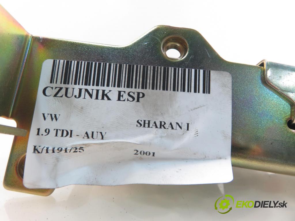 VW SHARAN (7M8, 7M9, 7M6) MINIVAN 2001 85,00 1.9 TDI PD 115 - AUY 1896,00 snímač ESP 1J0907657