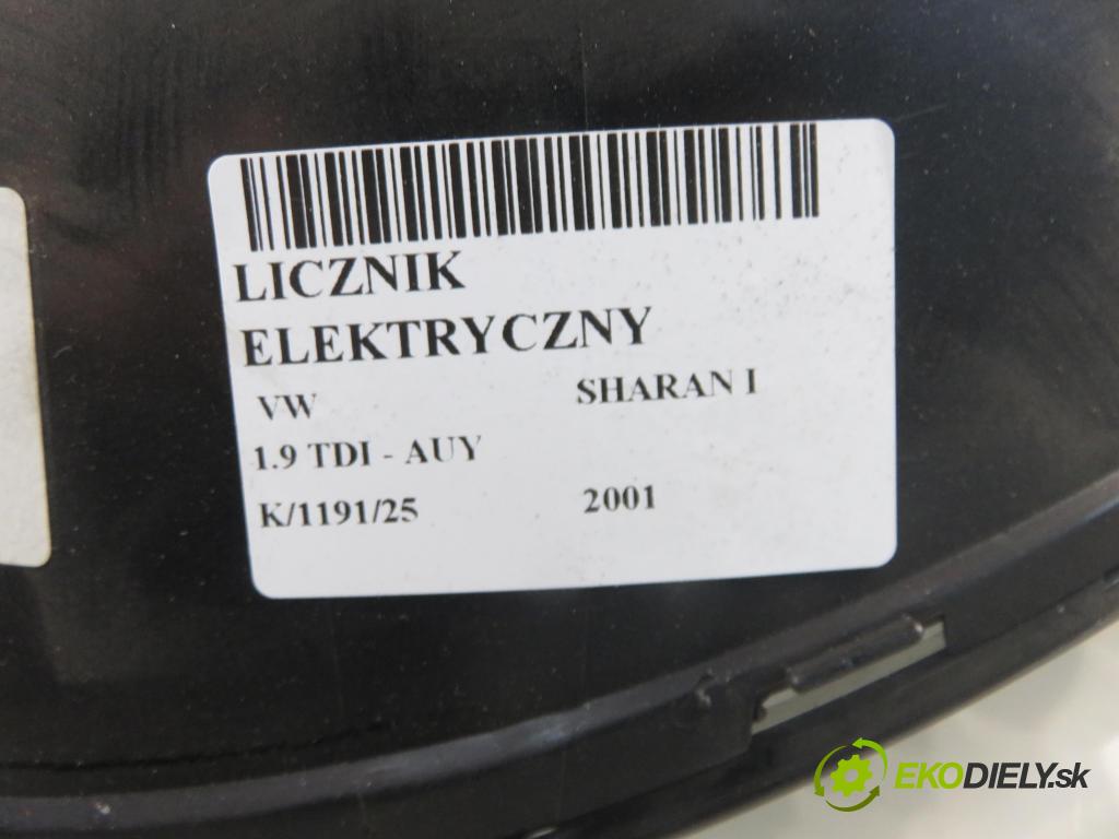 VW SHARAN (7M8, 7M9, 7M6) MINIVAN 2001 85,00 1.9 TDI PD 115 - AUY 1896,00 prístrojovka elektrický 7M3920840N