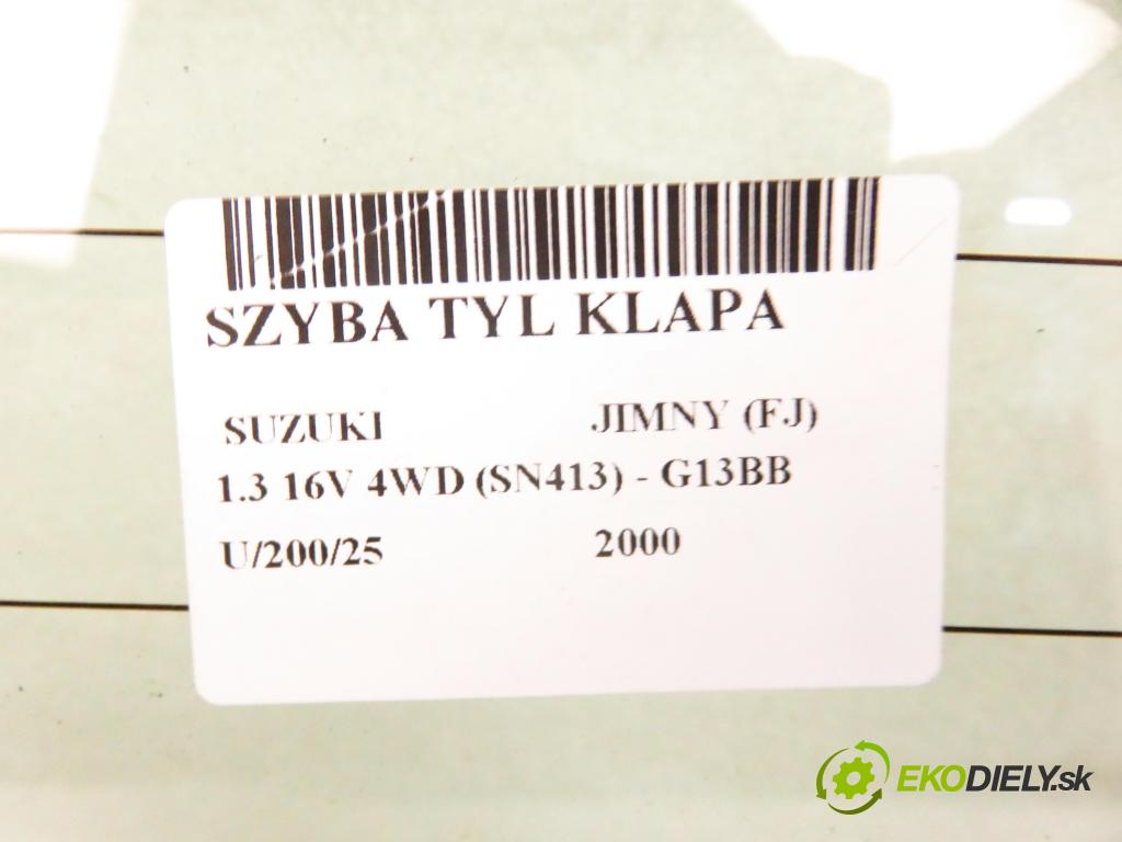 SUZUKI JIMNY (FJ) SUV 2000 0,00 1.3 16V 4WD (SN413) - G13BB 1298,00 okno ZADNÍ: kapota