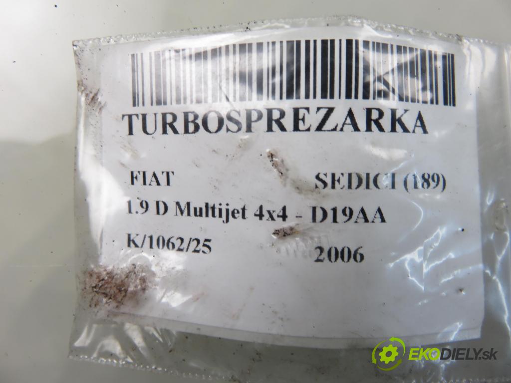 FIAT SEDICI (189_) CROSSOVER 2006 88,00 1.9 D Multijet 120 4x4 - D19AA 1910,00 RYCHLONABÍJEČKA: 55200807 (Kompletní turbodmychadlo)
