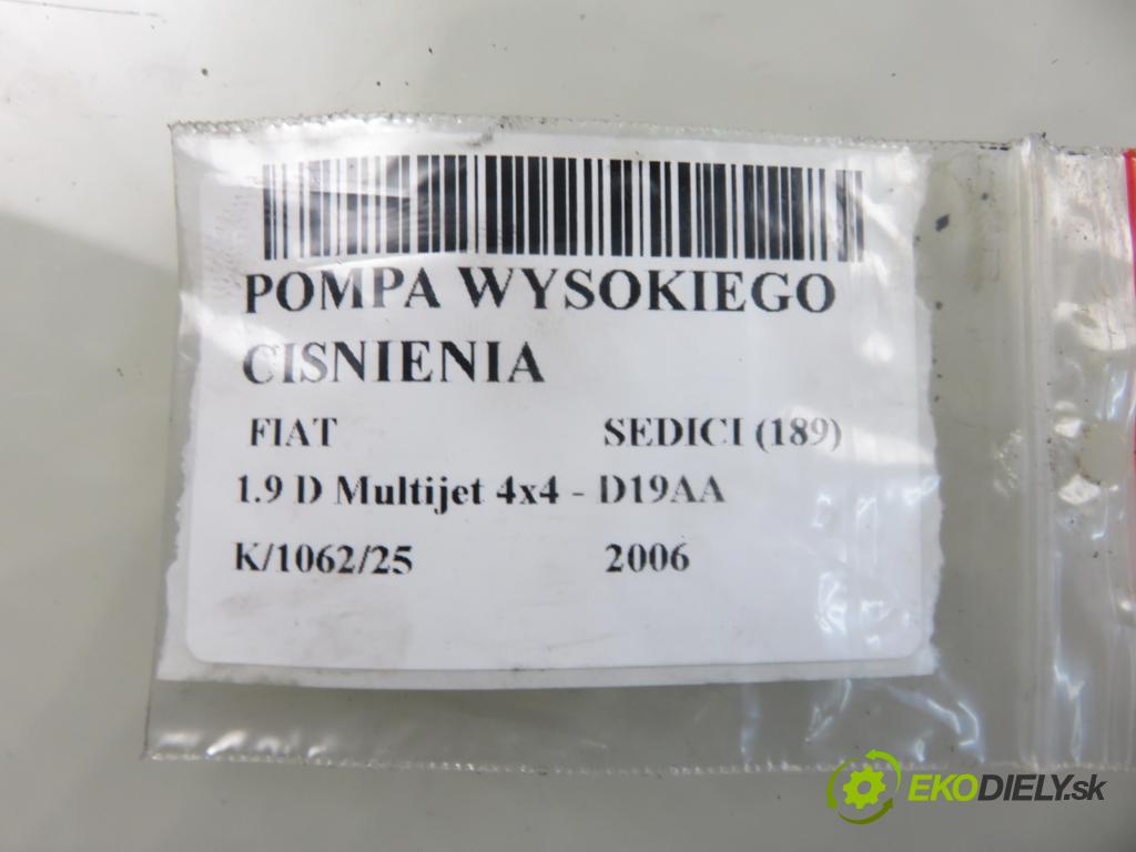 FIAT SEDICI (189_) CROSSOVER 2006 88,00 1.9 D Multijet 120 4x4 - D19AA 1910,00 Pumpa vysokého tlaku 0445010097 ; 0055204599