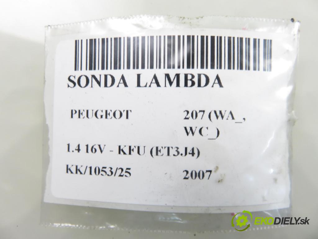 PEUGEOT 207 (WA_, WC_) HB 2007 65,00 1.4 16V - KFU (ET3J4) 1360,00 sonda lambda 9663278880 (Lambda sonda)