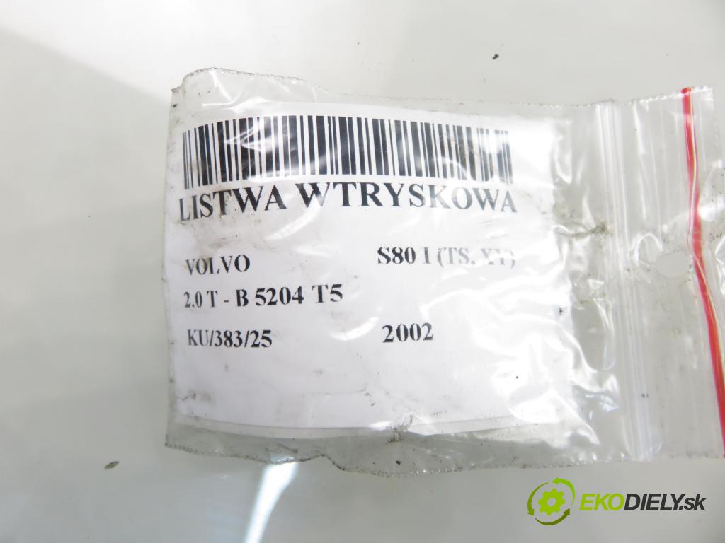 VOLVO S80 I (TS, XY) SEDAN 2002 132,00 2.0 T - B 5204 T5 1984,00 Lišta vstrekovacia 9186340 ; 0280155831 ; 9186942 (Vstrekovacia lišta)