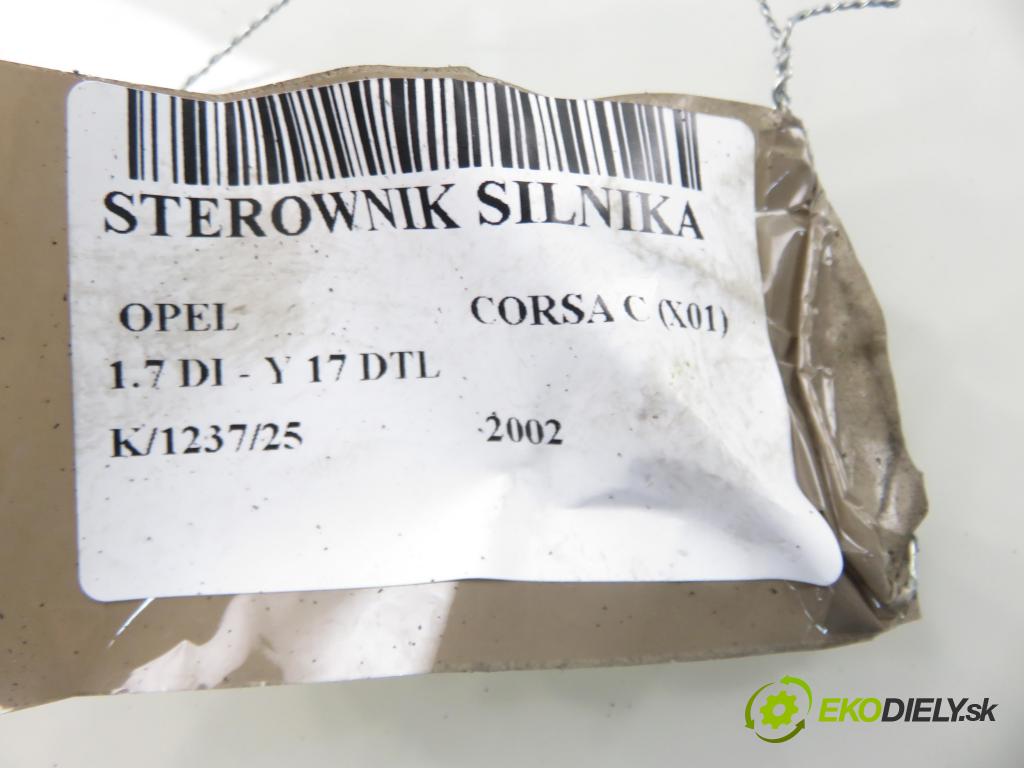 OPEL CORSA C (X01) HB 2002 48,00 1.7 DI - Y 17 DTL 1686,00 Riadiaca jednotka Motor 8972333707 ; 09391259