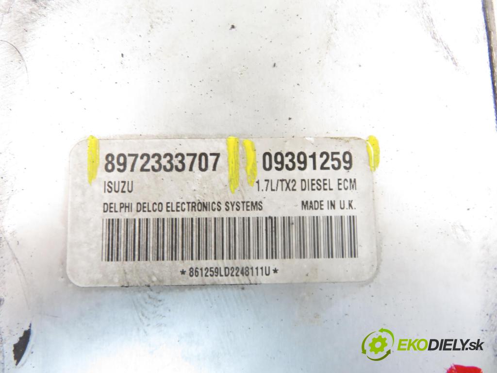 OPEL CORSA C (X01) HB 2002 48,00 1.7 DI - Y 17 DTL 1686,00 Riadiaca jednotka Motor 8972333707 ; 09391259