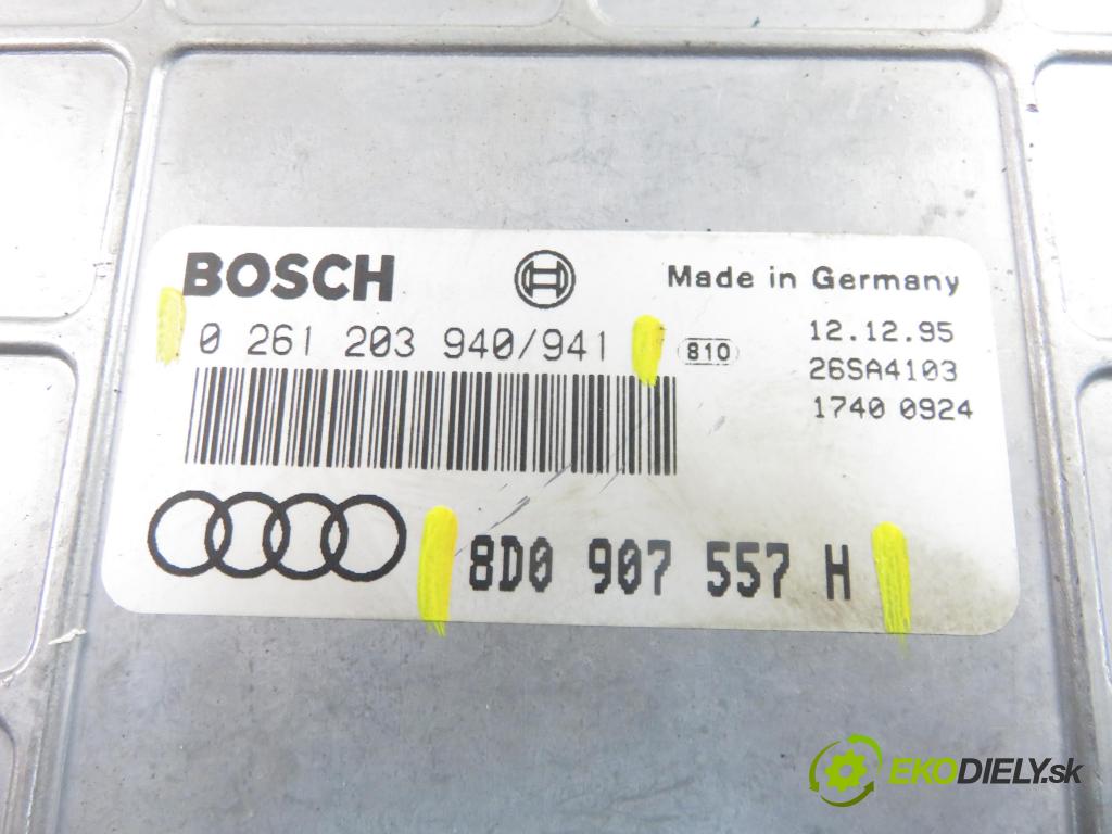AUDI A4 (8D2, B5) SEDAN 1996 74,00 1.6 8V 100 - ADP 1595,00 Riadiaca jednotka Motor 8D0907557H ; 0261203940 ; 0261203941