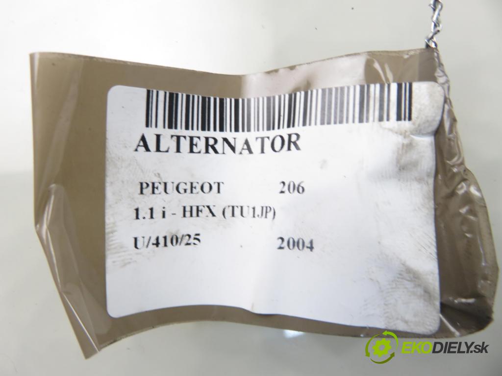 PEUGEOT 206 liftback (2A/C) HB 2004 440,00 1.1 i - HFX (TU1JP) 1124,00 Alternátor 9642879980 (Alternátor)