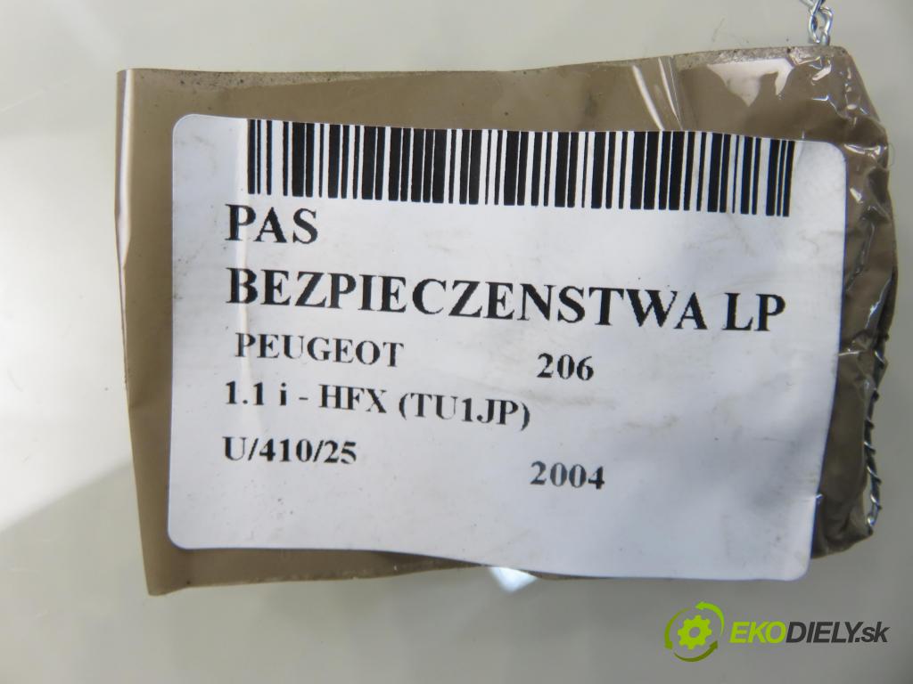 PEUGEOT 206 liftback (2A/C) HB 2004 440,00 1.1 i - HFX (TU1JP) 1124,00 Držiak bezpečnostný LP 96483378XX