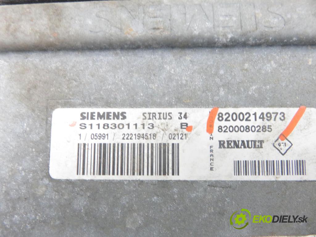 RENAULT SCENIC I (JA0/1_) MINIVAN 2002 0,00 1.6 - K4M 708 1598,00 Riadiaca jednotka Motor 8200214973 ; S118301113B ; 8200080285