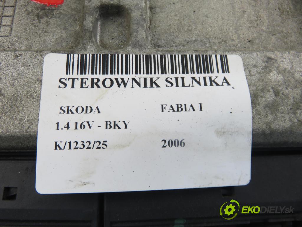 SKODA FABIA I (6Y2) HB 2006 55,00 1.4 16V - BKY 1390,00 Riadiaca jednotka Motor 036906034KE ; 6160131301 ; IAW4TVKE