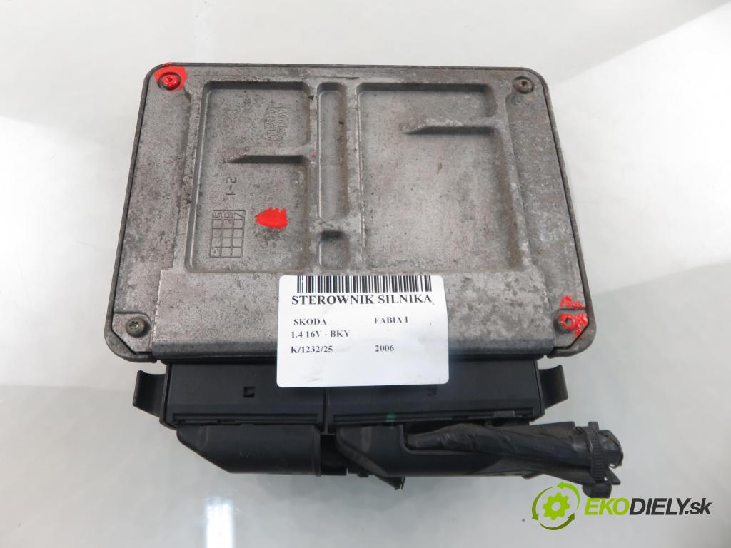 SKODA FABIA I (6Y2) HB 2006 55,00 1.4 16V - BKY 1390,00 Riadiaca jednotka Motor 036906034KE ; 6160131301 ; IAW4TVKE