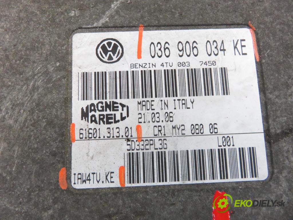 SKODA FABIA I (6Y2) HB 2006 55,00 1.4 16V - BKY 1390,00 Riadiaca jednotka Motor 036906034KE ; 6160131301 ; IAW4TVKE