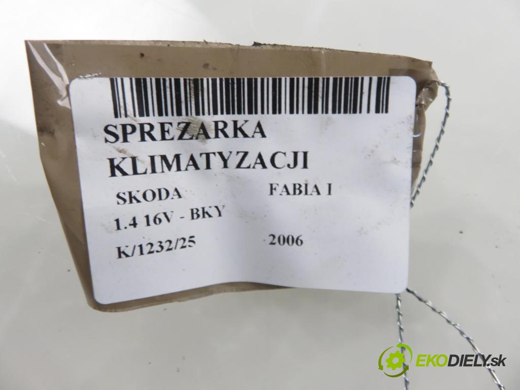 SKODA FABIA I (6Y2) HB 2006 55,00 1.4 16V - BKY 1390,00 KOMPRESOR: klimatizace 6Q0820803R (Kompresor klimatizace)